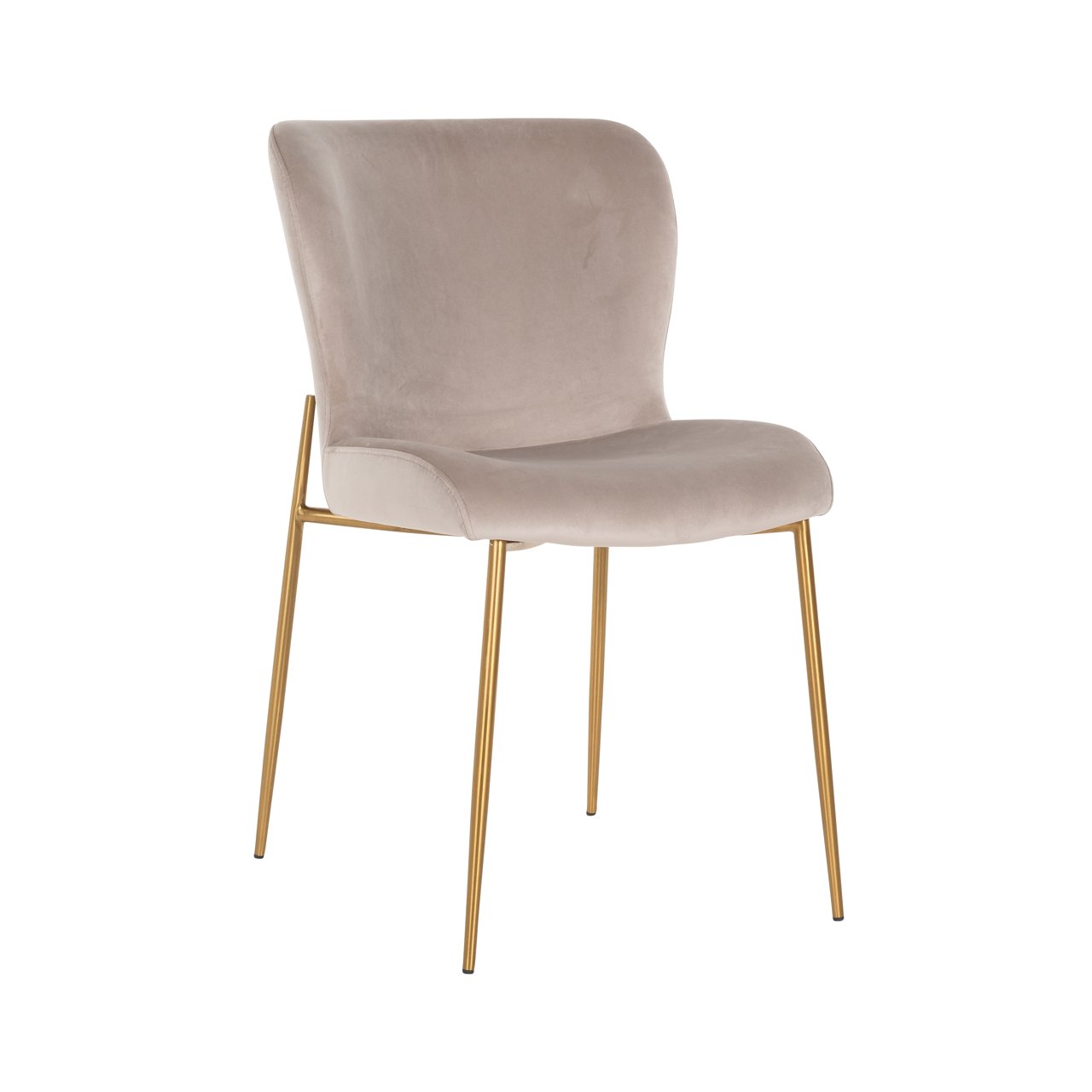 Esszimmerstuhl Odessa khaki velvet fire retardant (Set of 2) Esszimmerstuhl Odessa khaki velvet fire retardant (Set of 2)