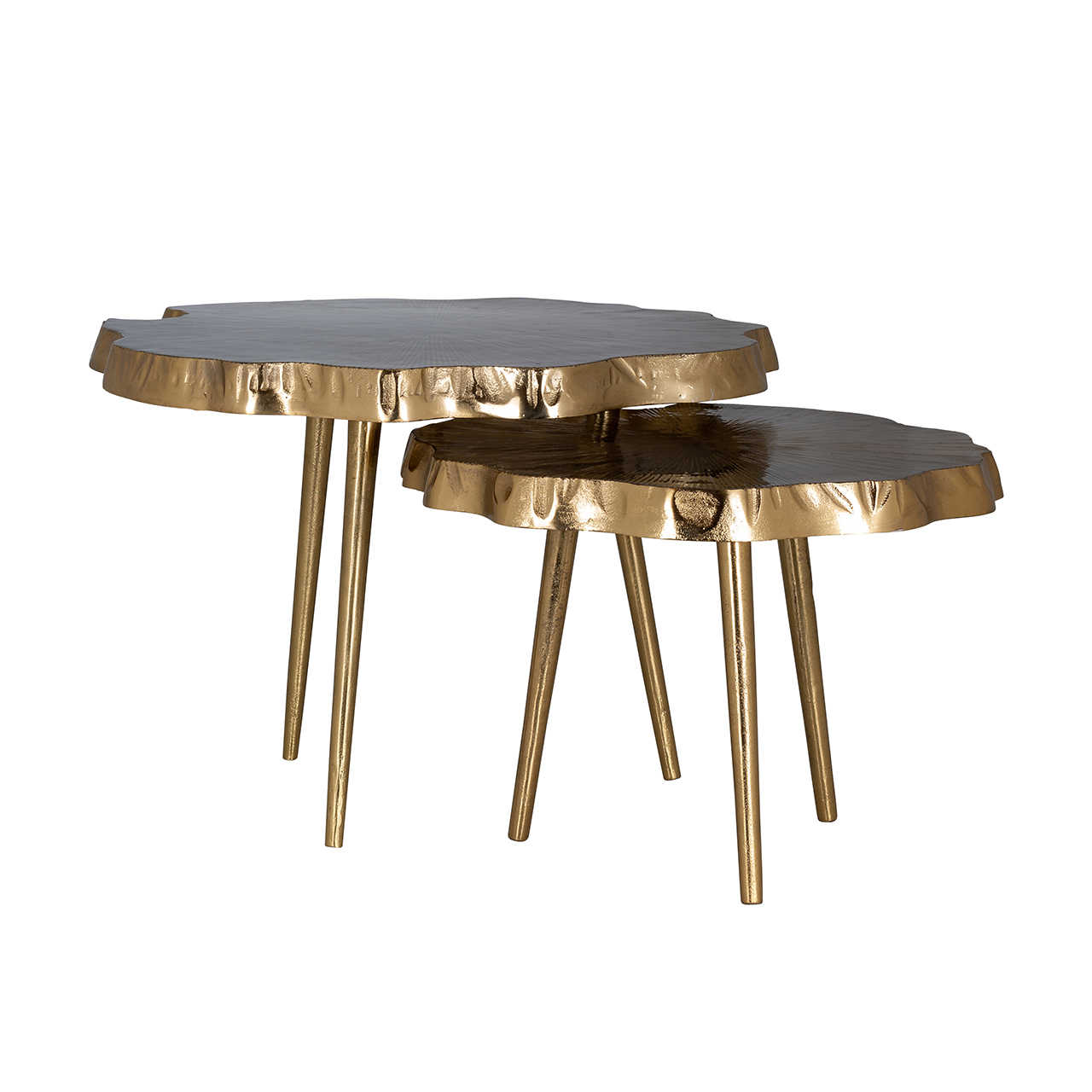 Couchtisch Phoeby set von 2 (Brushed Gold)