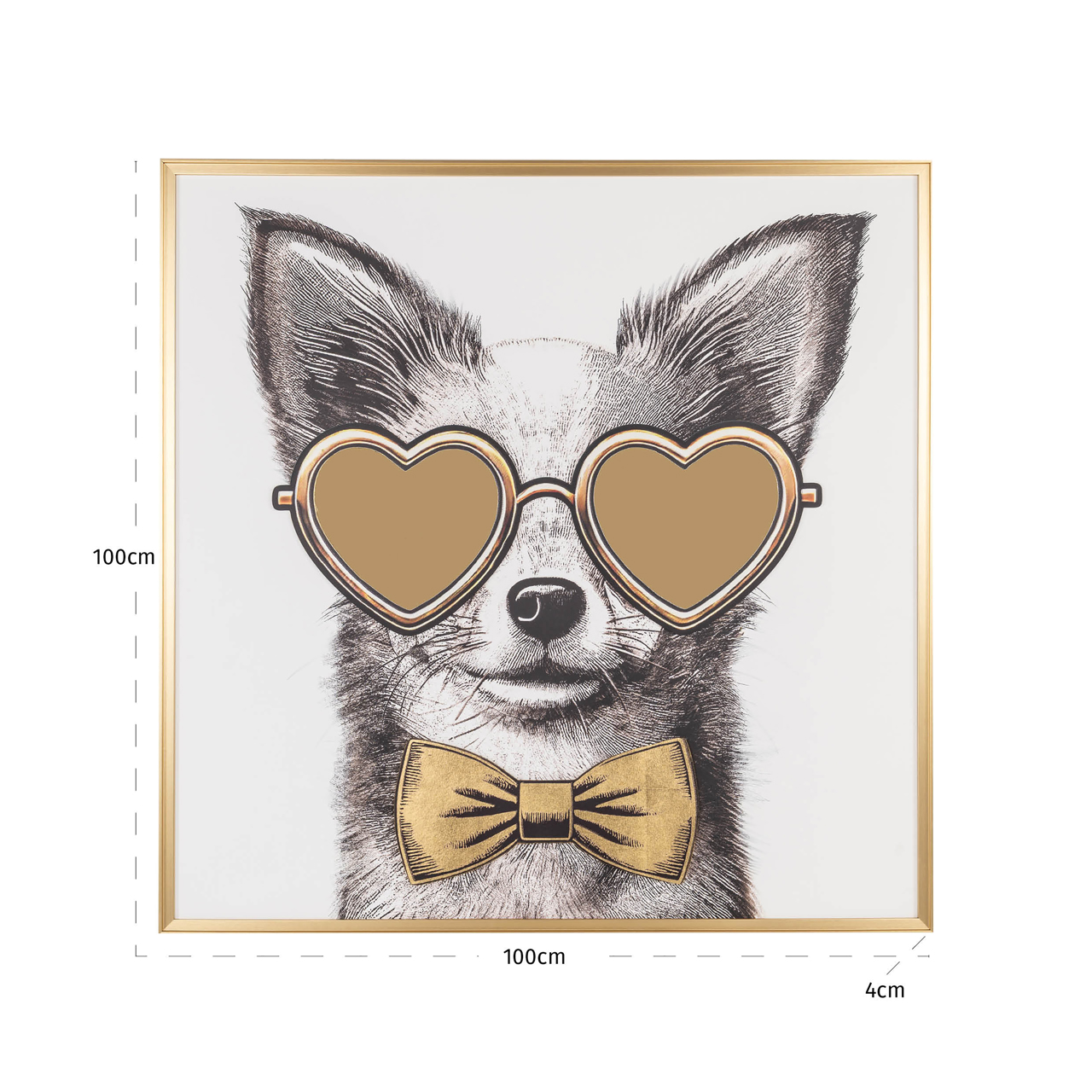 Wandkunst Bodhy black/gold