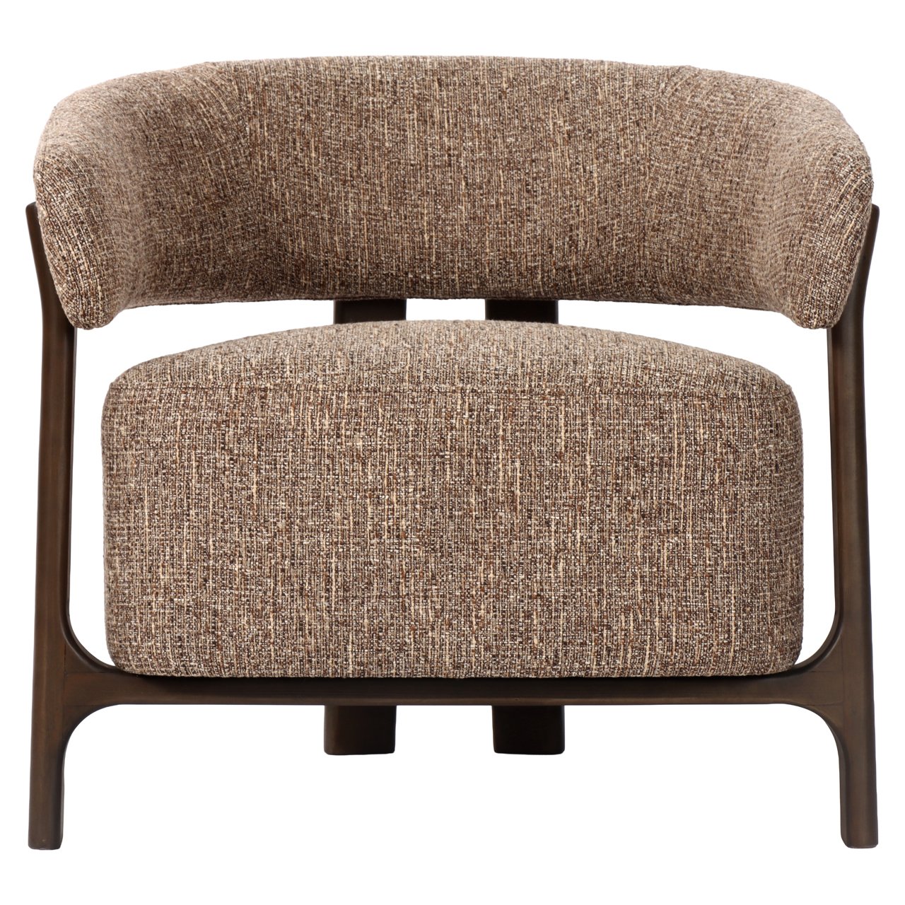 Lounge Stuhl Dalara brown tweed