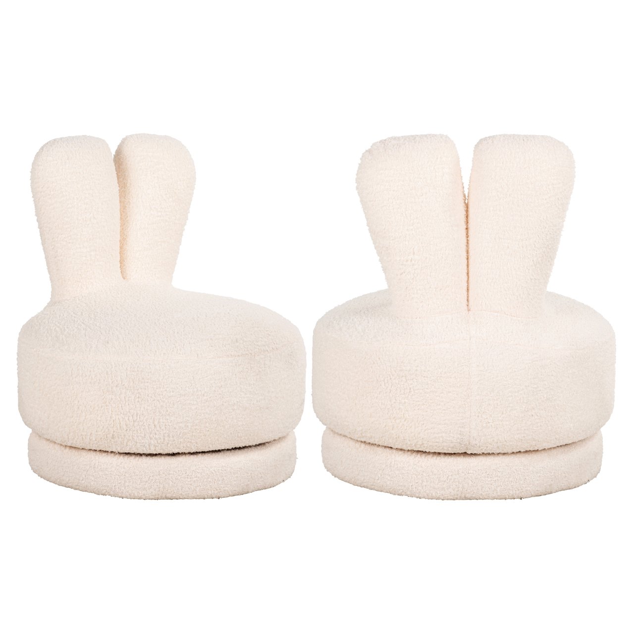 Lounge Stuhl Bunny teddy white swivel kids Lounge Stuhl Bunny teddy white swivel kids