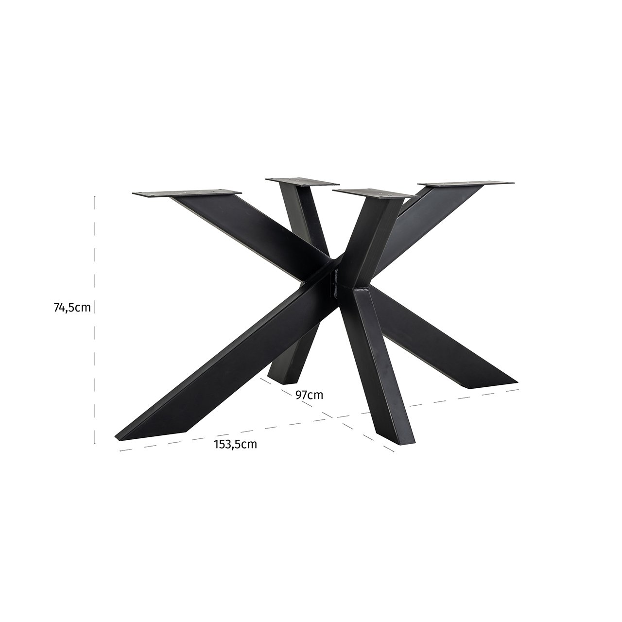 Esstisch Spider black base