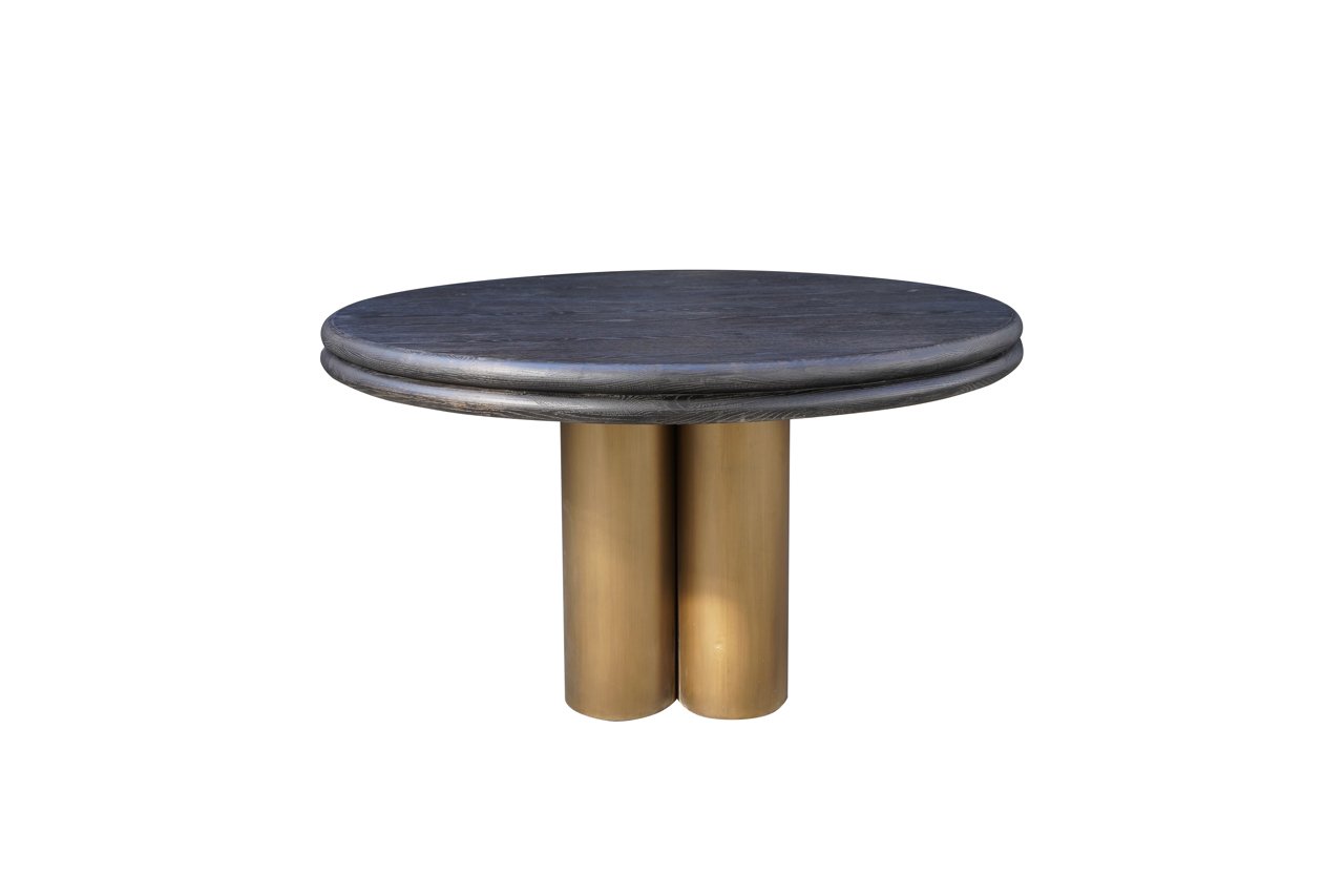 Esstisch Macaron black rustic 130Ø Esstisch Macaron black rustic 130Ø