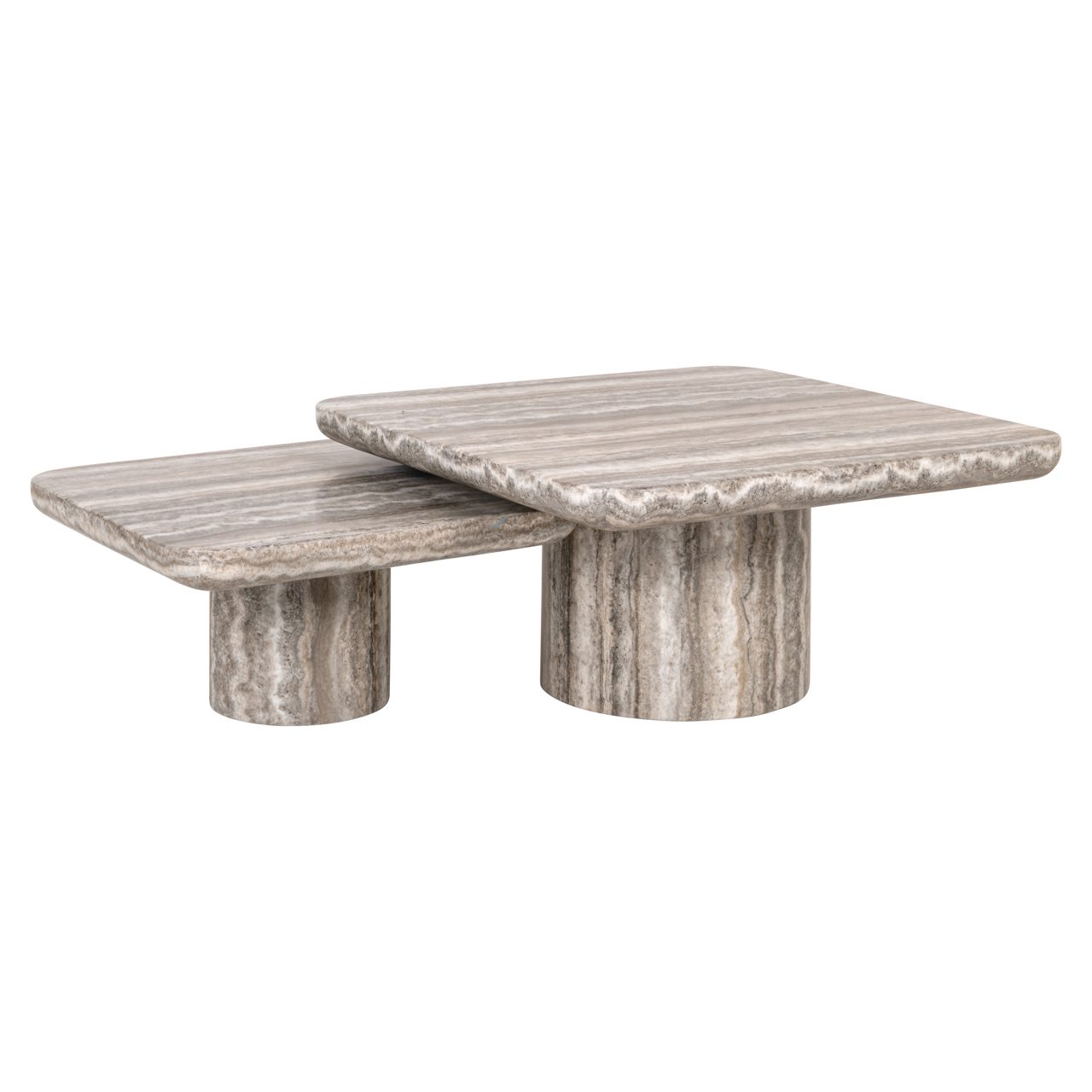 Couchtisch Dulce grey  (denizly) (Set of 2)