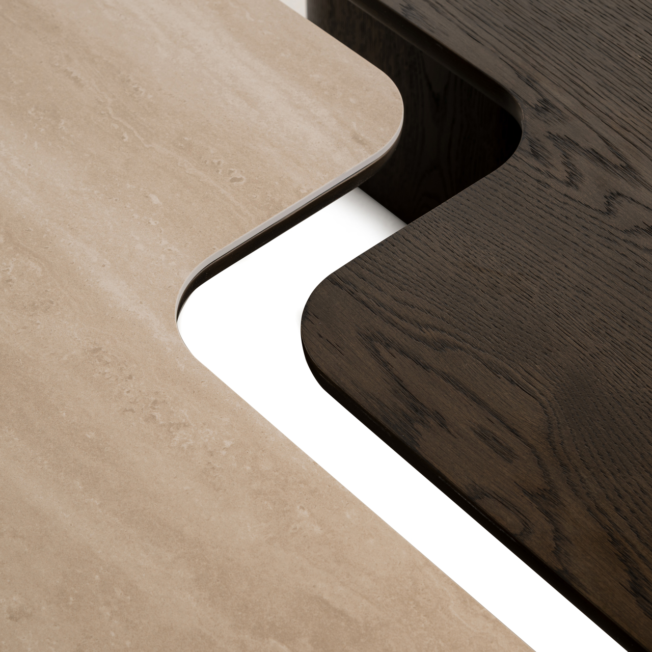 Couchtisch Nando brown (Set of 2)