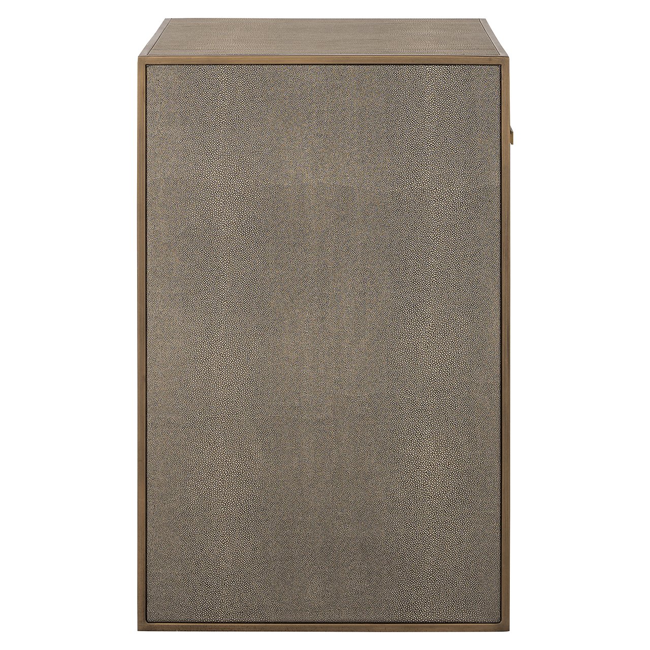 Nachttisch Bloomville 1 Schublade mit Glas (Brown)