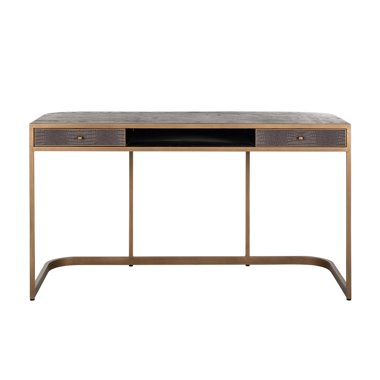 Schreibtisch Classio 2-Schubladen (Brushed Gold) Schreibtisch Classio 2-Schubladen (Brushed Gold)