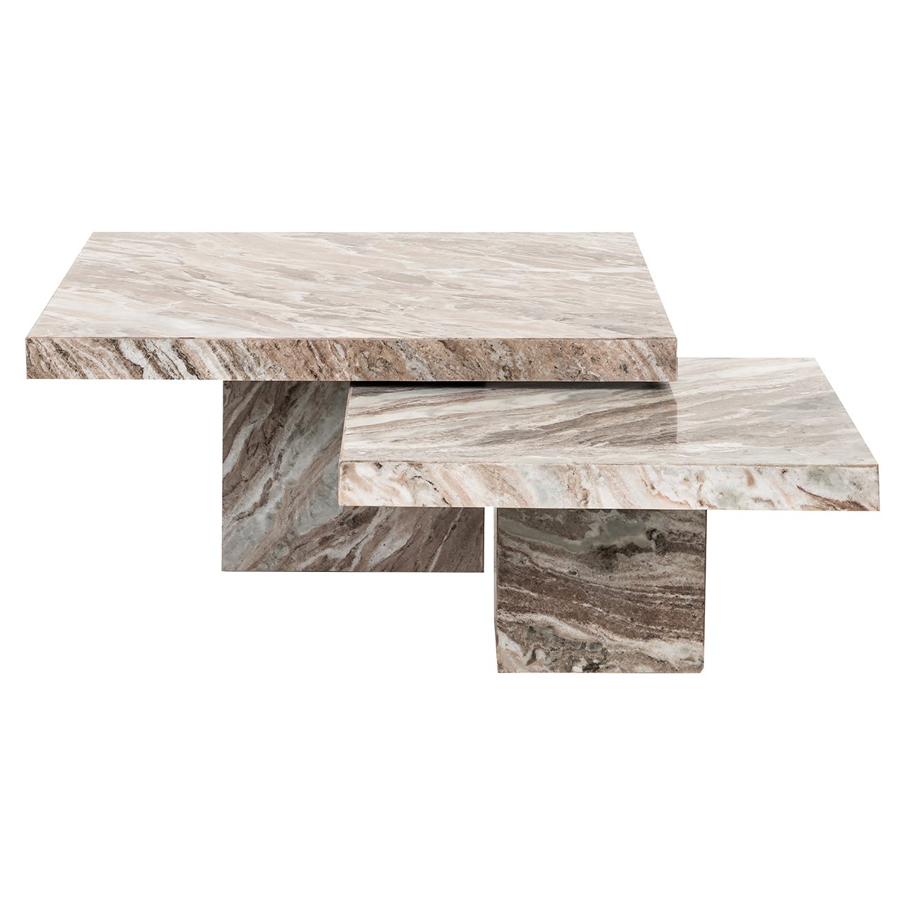 Couchtisch Rashford 2er-Set (Stone)