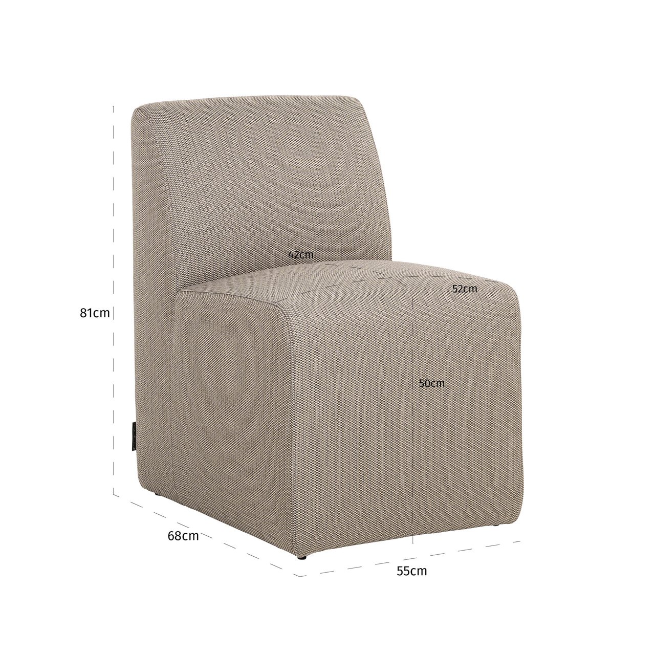 Outdoor Stuhl Riva taupe