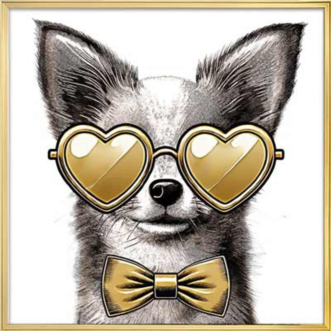 Wandkunst Bodhy black/gold