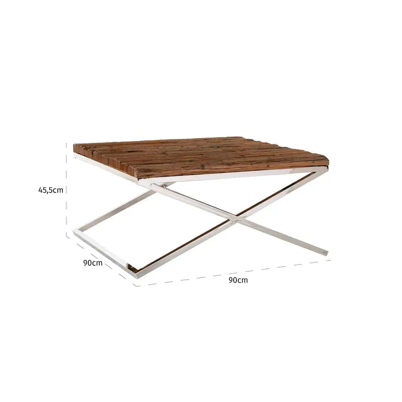 Couchtisch Kensington 90x90 (Silver)