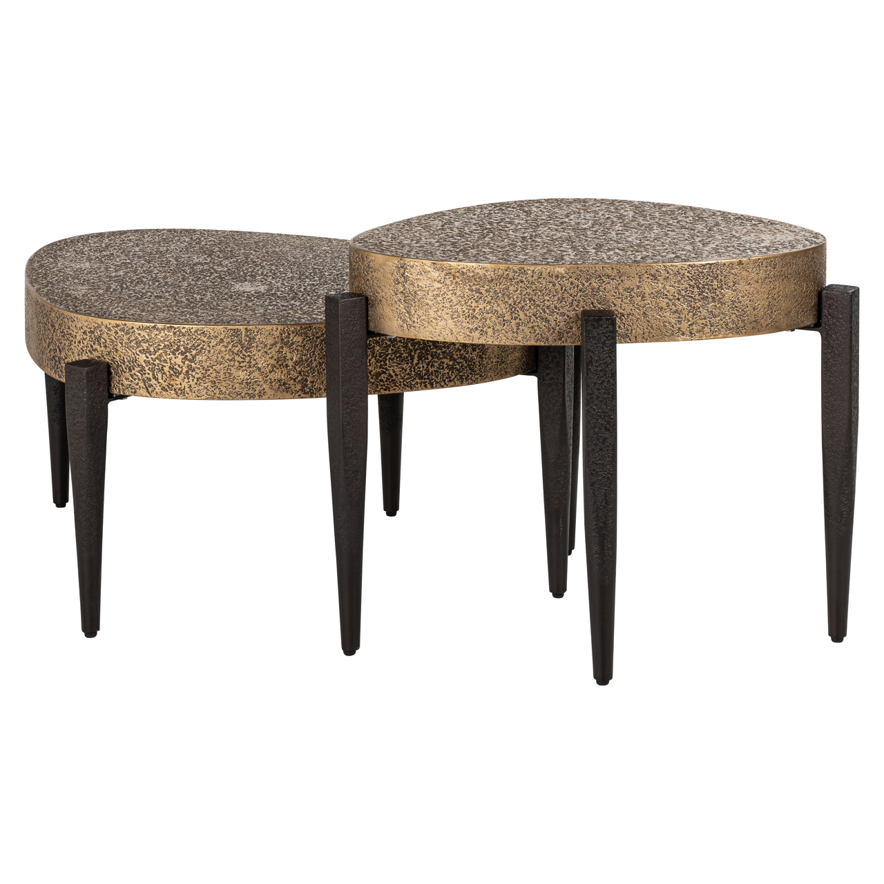 Couchtisch Marquee black/gold (Set of 2)