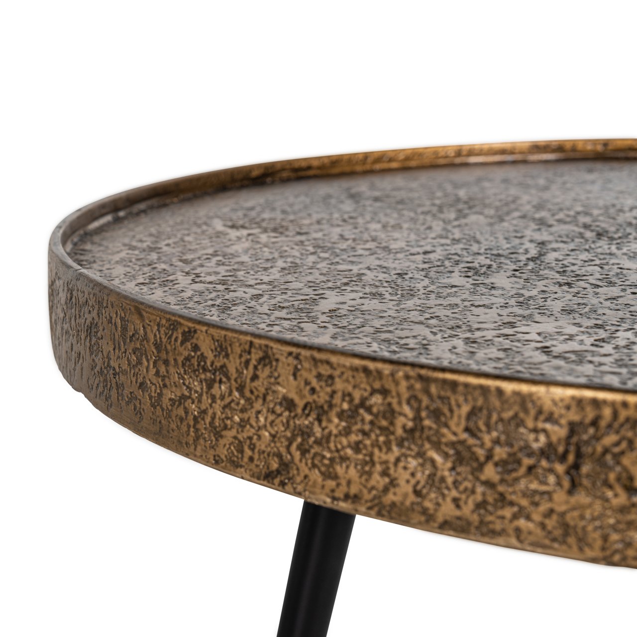 Couchtisch Luton black/gold (Set of 3)