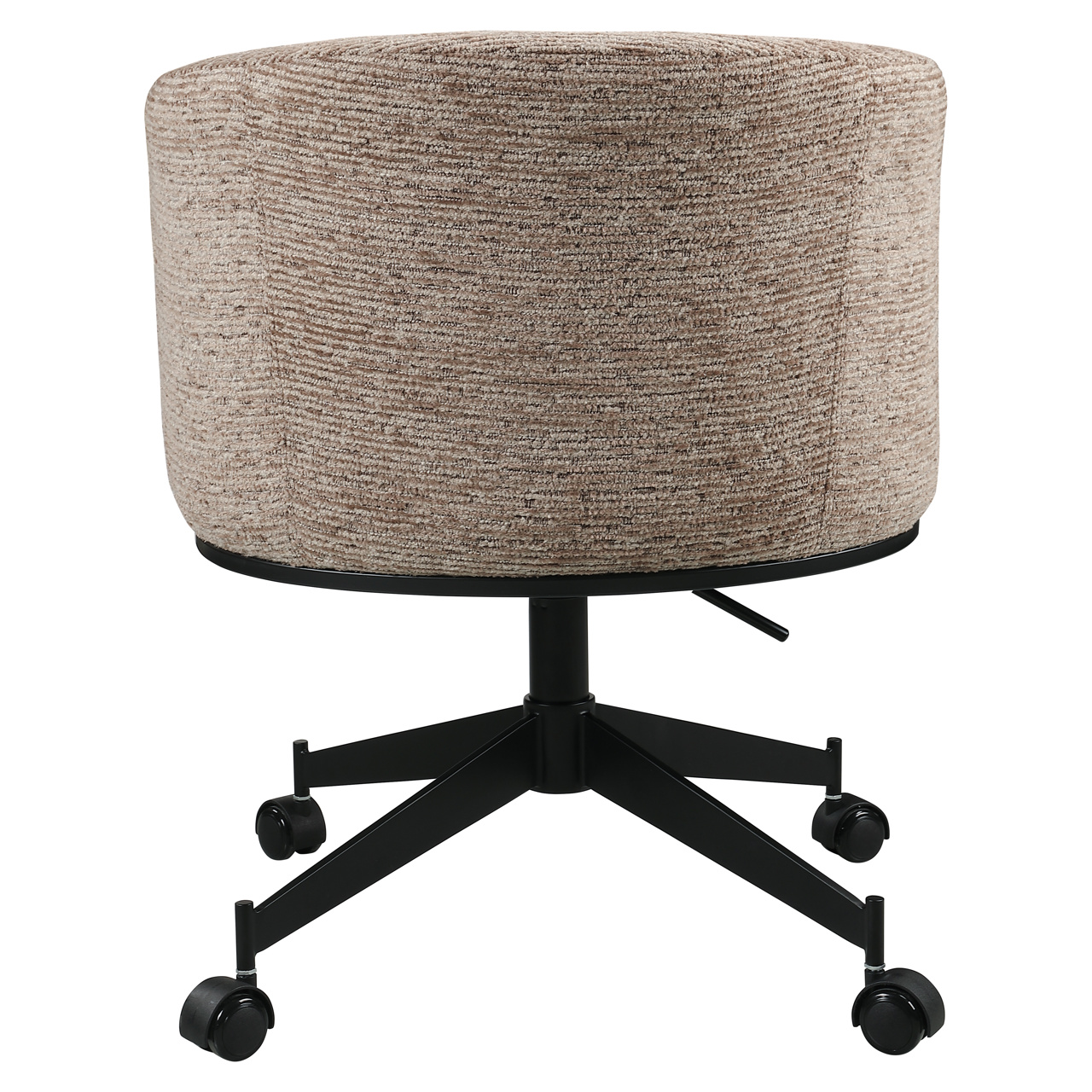 Esszimmerstuhl Rochenne mocca linear swivel on wheels