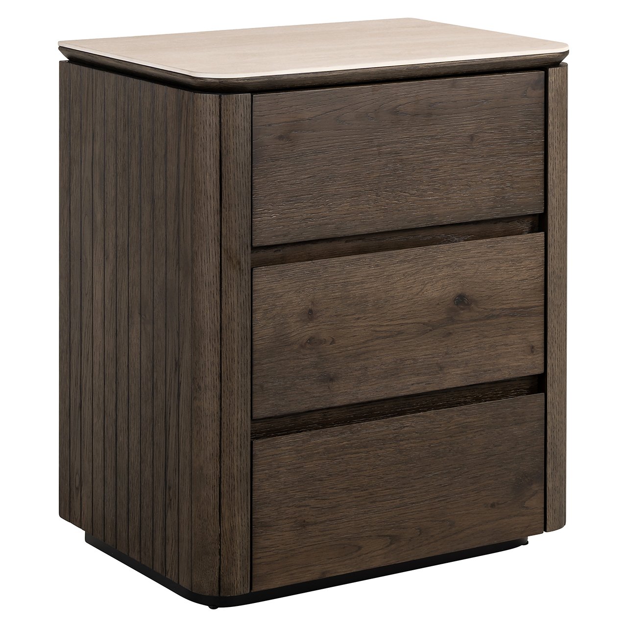 Nachttisch Ritz 3 Schubladen (Brown)