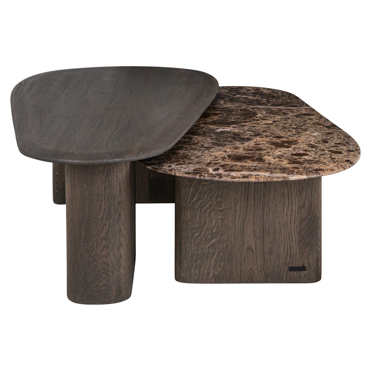 Couchtisch Castello Smoked charchoal (Set of 2)