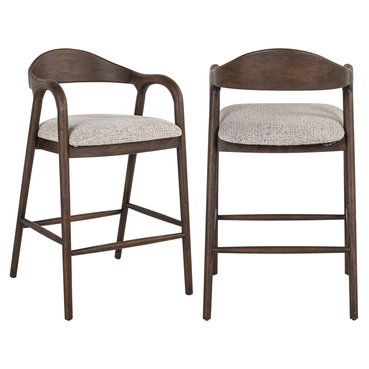 Thekenstuhl Mihara mocca fancy fire retardant