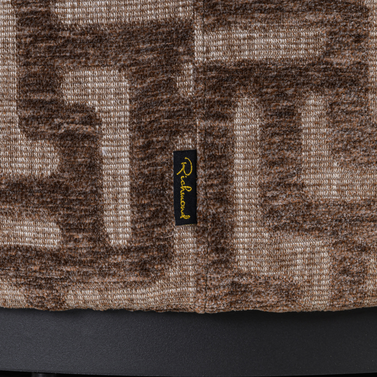 Hocker & Fußbank Lexie brown labyrinth 70Ø