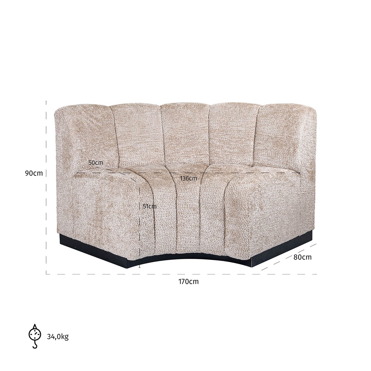 Eckbank Hillpark lovely beige (Be Lovely 170 Beige) Eckbank Hillpark lovely beige (Be Lovely 170 Beige)