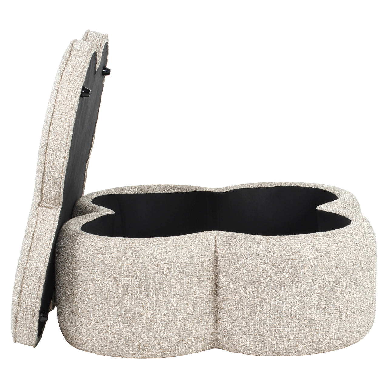 Hocker & Fußbank Corbeau sand tweed