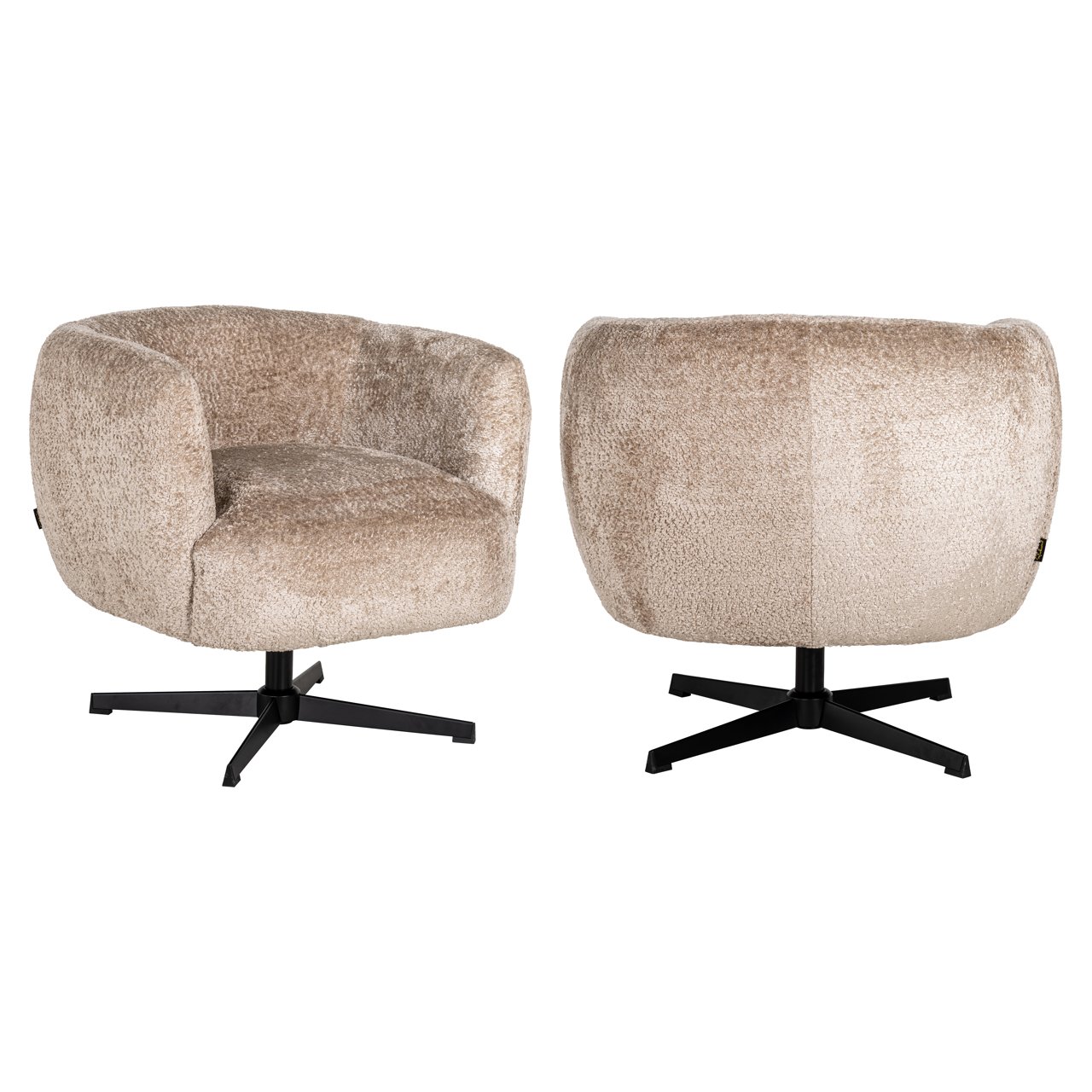 Lounge Stuhl Estelle sheep natural swivel