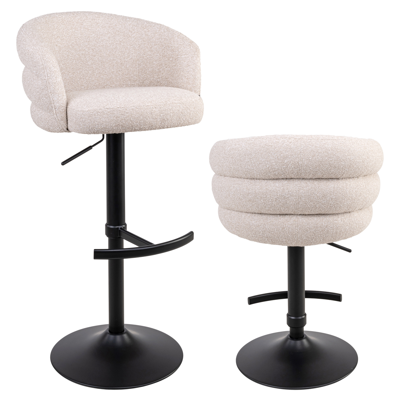 Barhocker Nikki biscotti swivel fire retardant