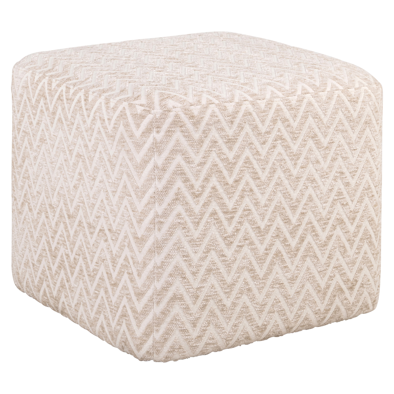 Hocker & Fußbank Ciela beige chevron