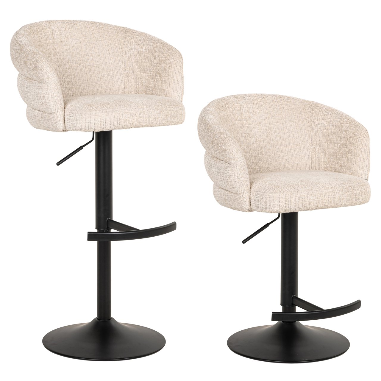Barhocker Nikki niagara beige swivel fire retardant Barhocker Nikki niagara beige swivel fire retardant
