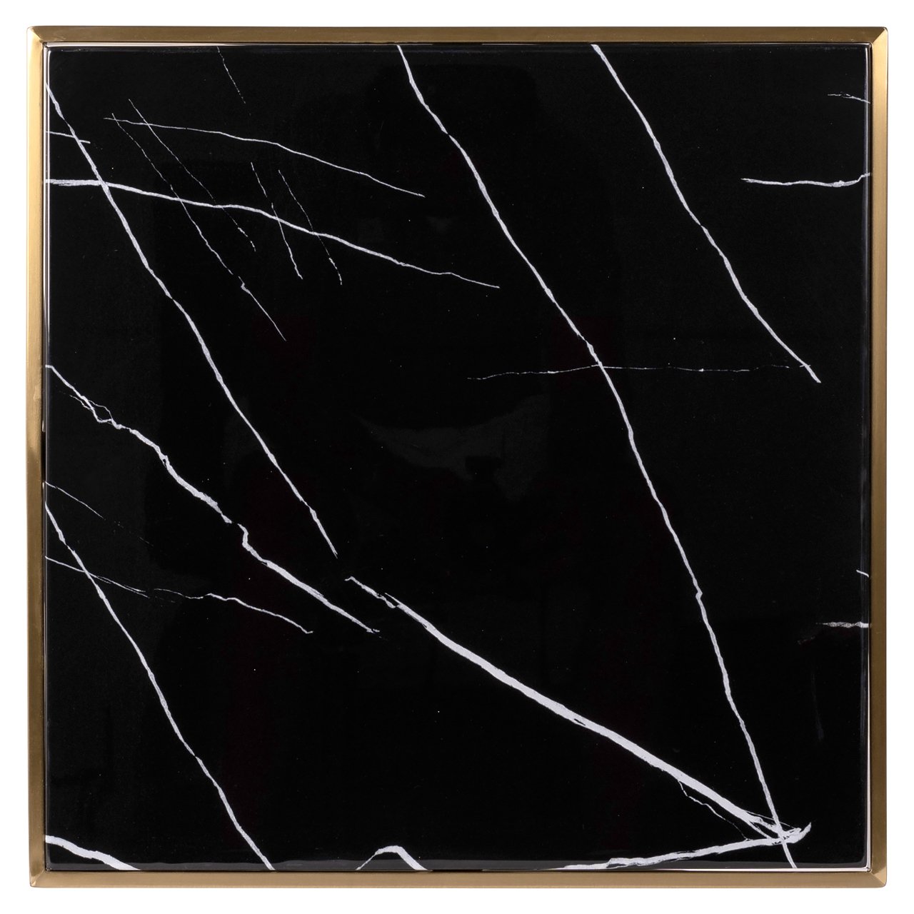 Bistro-Tisch Zenza black/gold 50x50