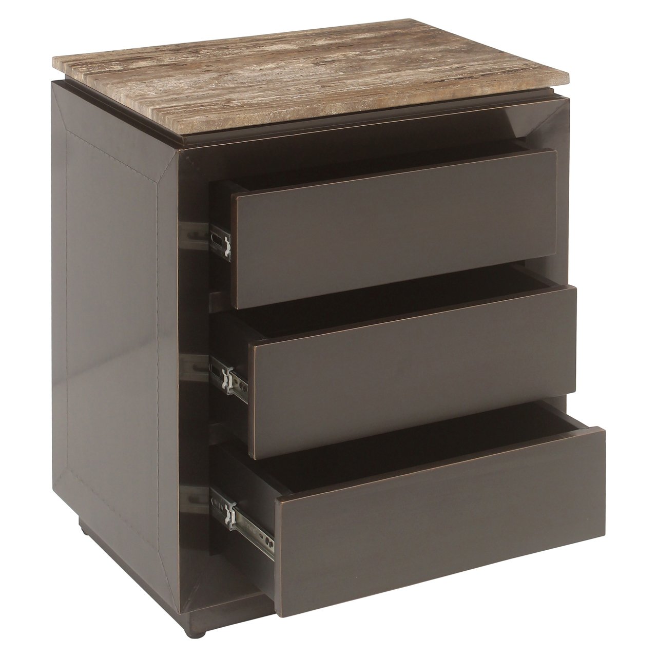 Nachttisch Russo ash brown 3-drawers