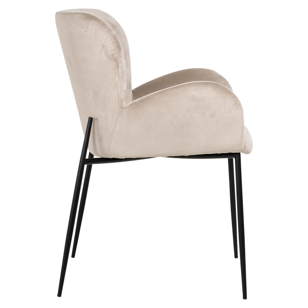 Esszimmerstuhl Amber khaki velvet fire retardant
