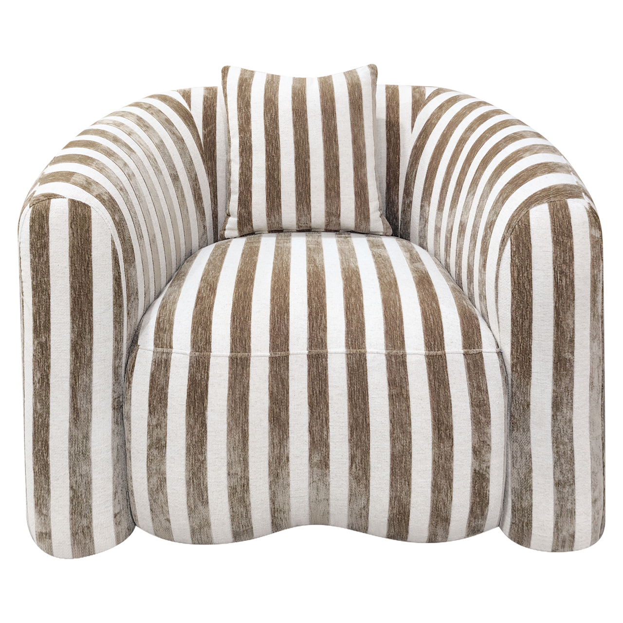Lounge Stuhl Luxandra stripes sand