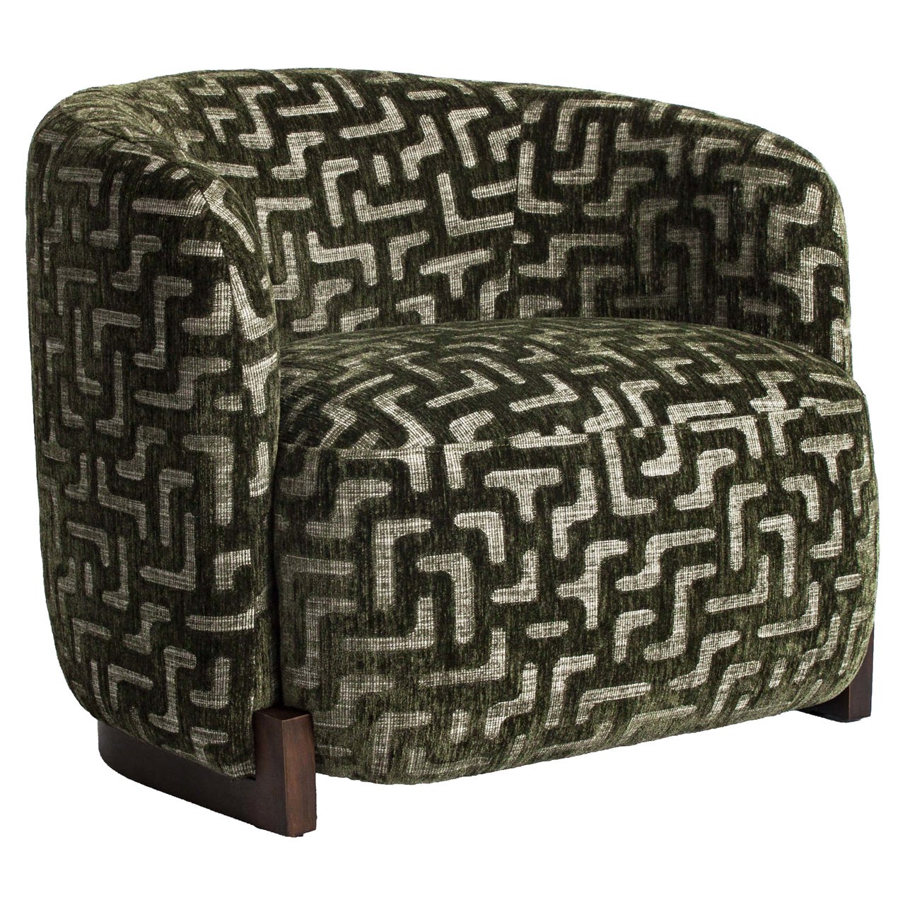 Lounge Stuhl Hannah moss labyrinth fire retardant