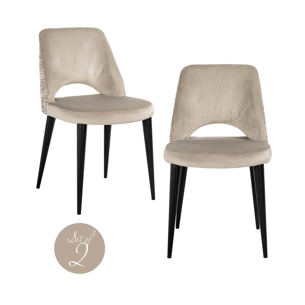 Esszimmerstuhl Tabitha trendy nature fire retardant (Set of 2)