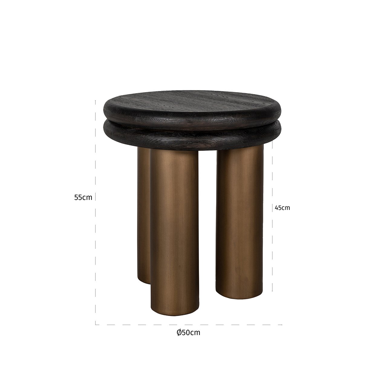 Beistelltisch Macaron (Black rustic)