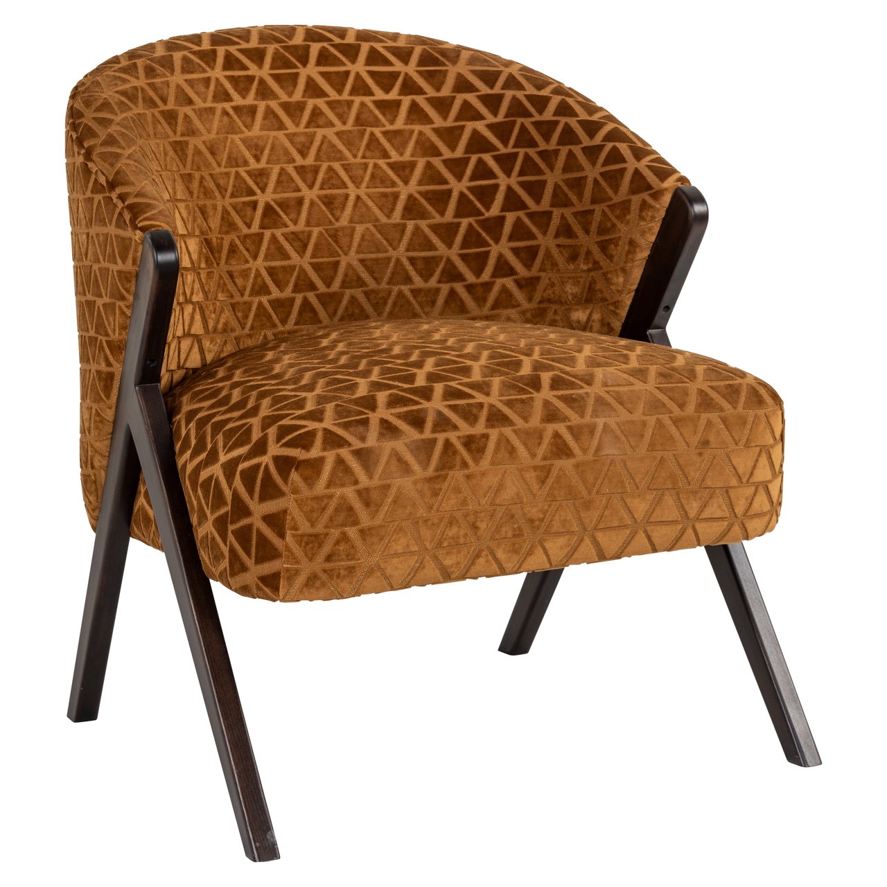 Lounge Stuhl Mia old gold triangle