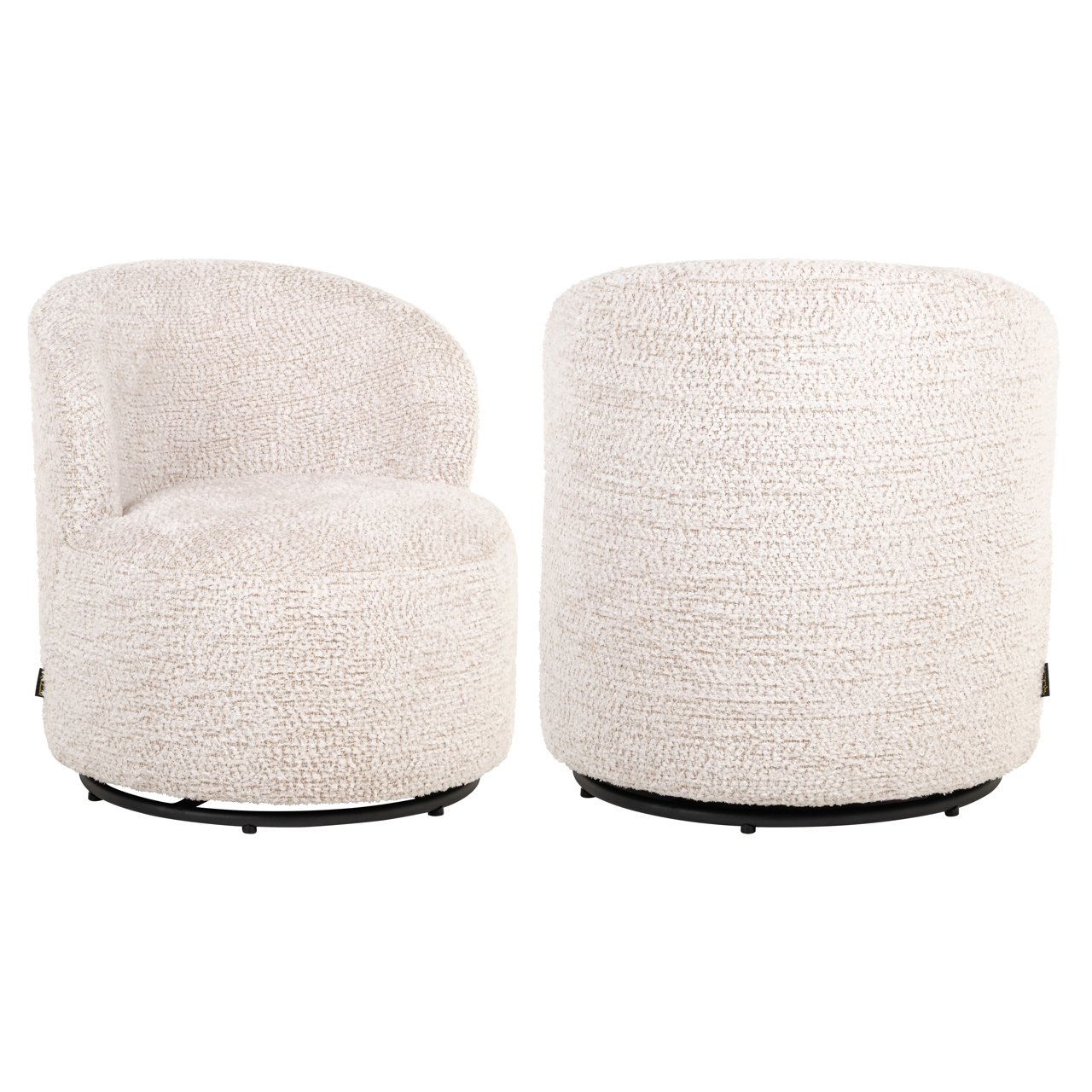 Lounge Stuhl Jackie lovely cream swivel kids