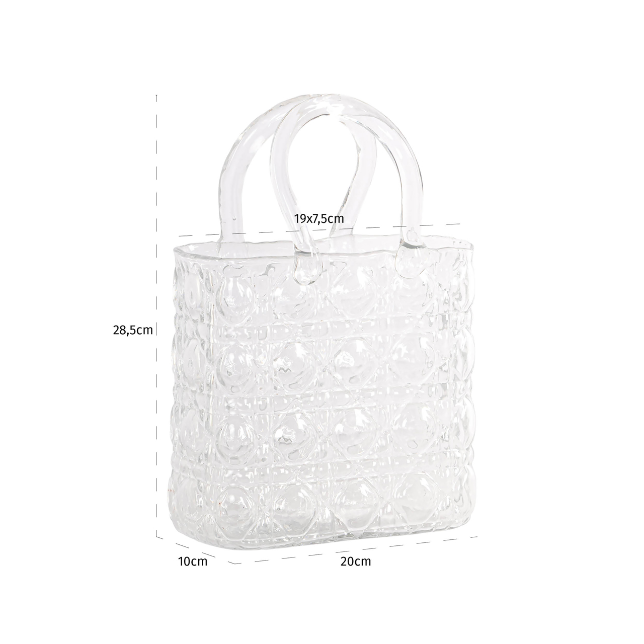 Vase Ginny clear transparent