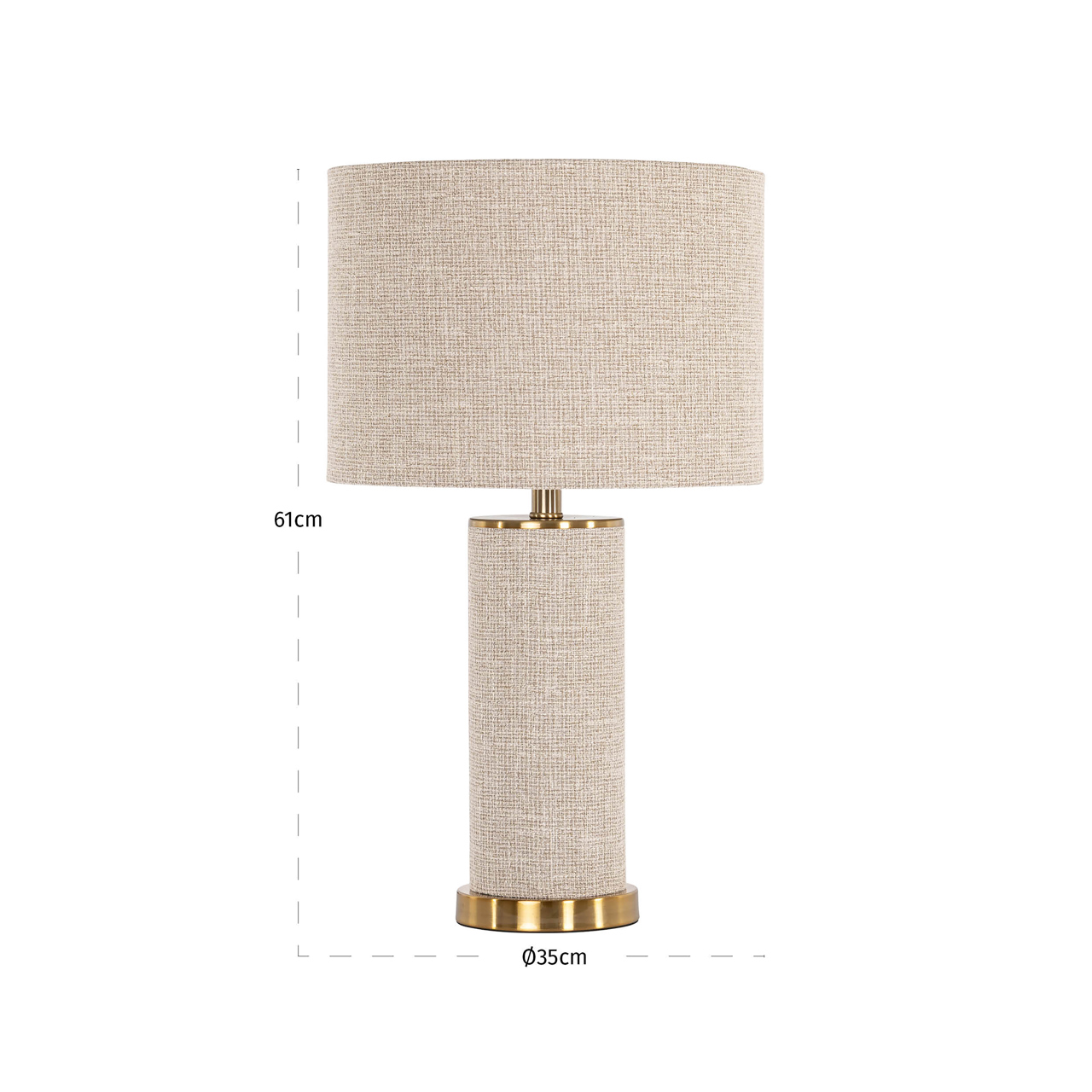 Tischlampe Joline beige