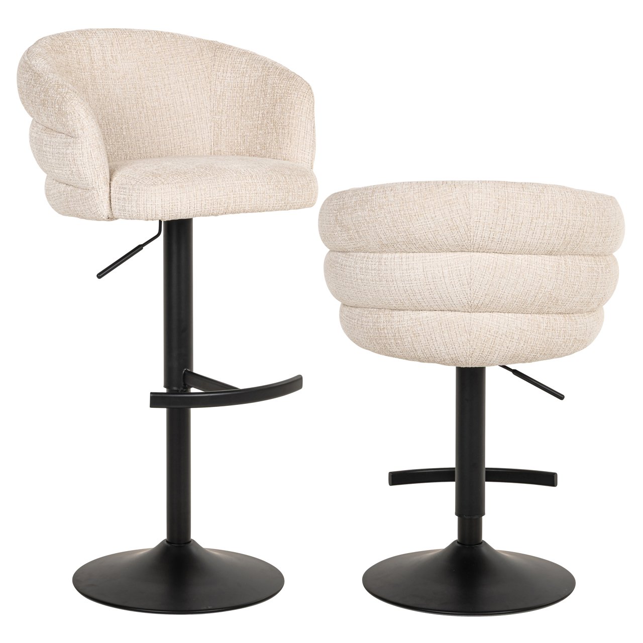 Barhocker Nikki niagara beige swivel fire retardant Barhocker Nikki niagara beige swivel fire retardant