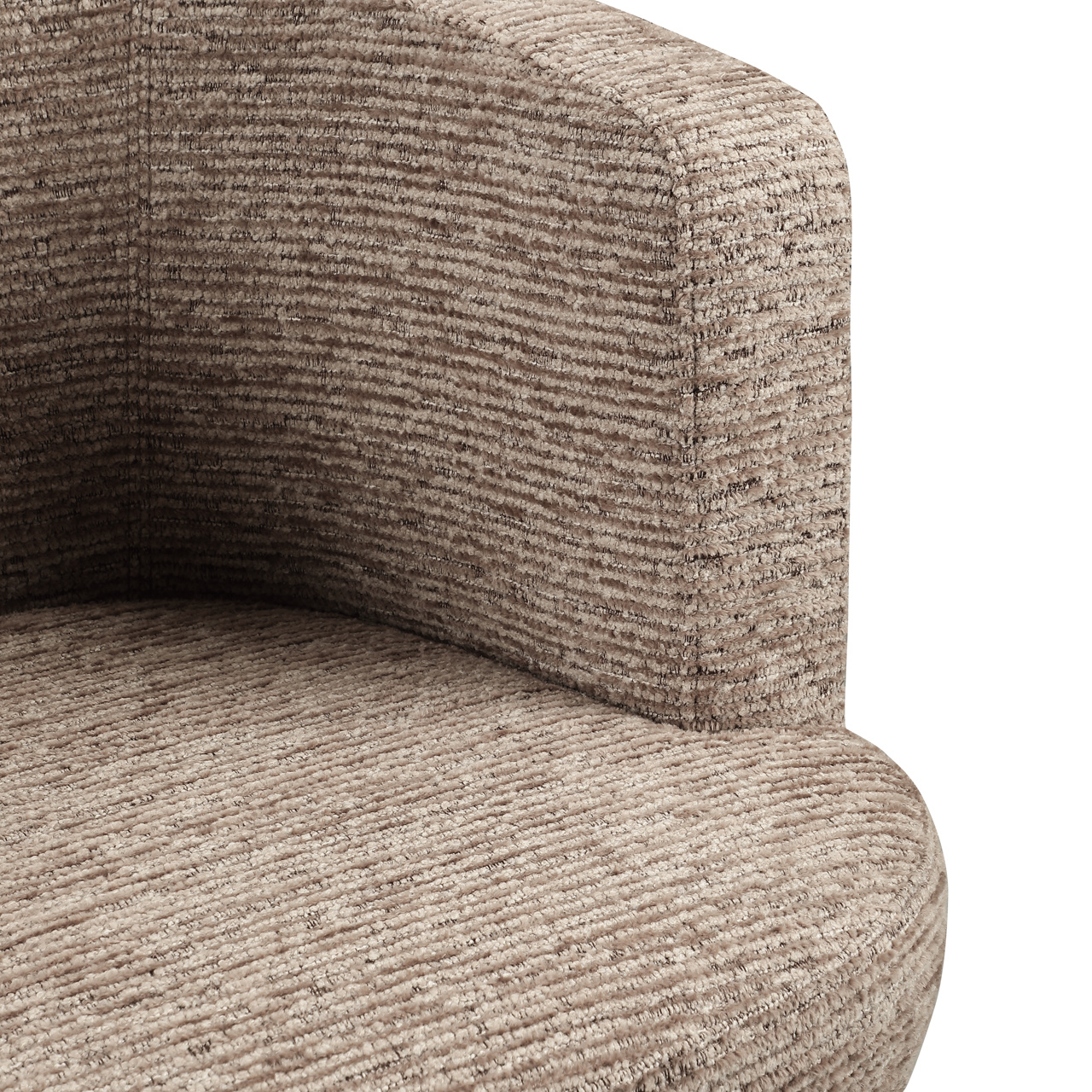 Esszimmerstuhl Rochenne mocca linear swivel on wheels