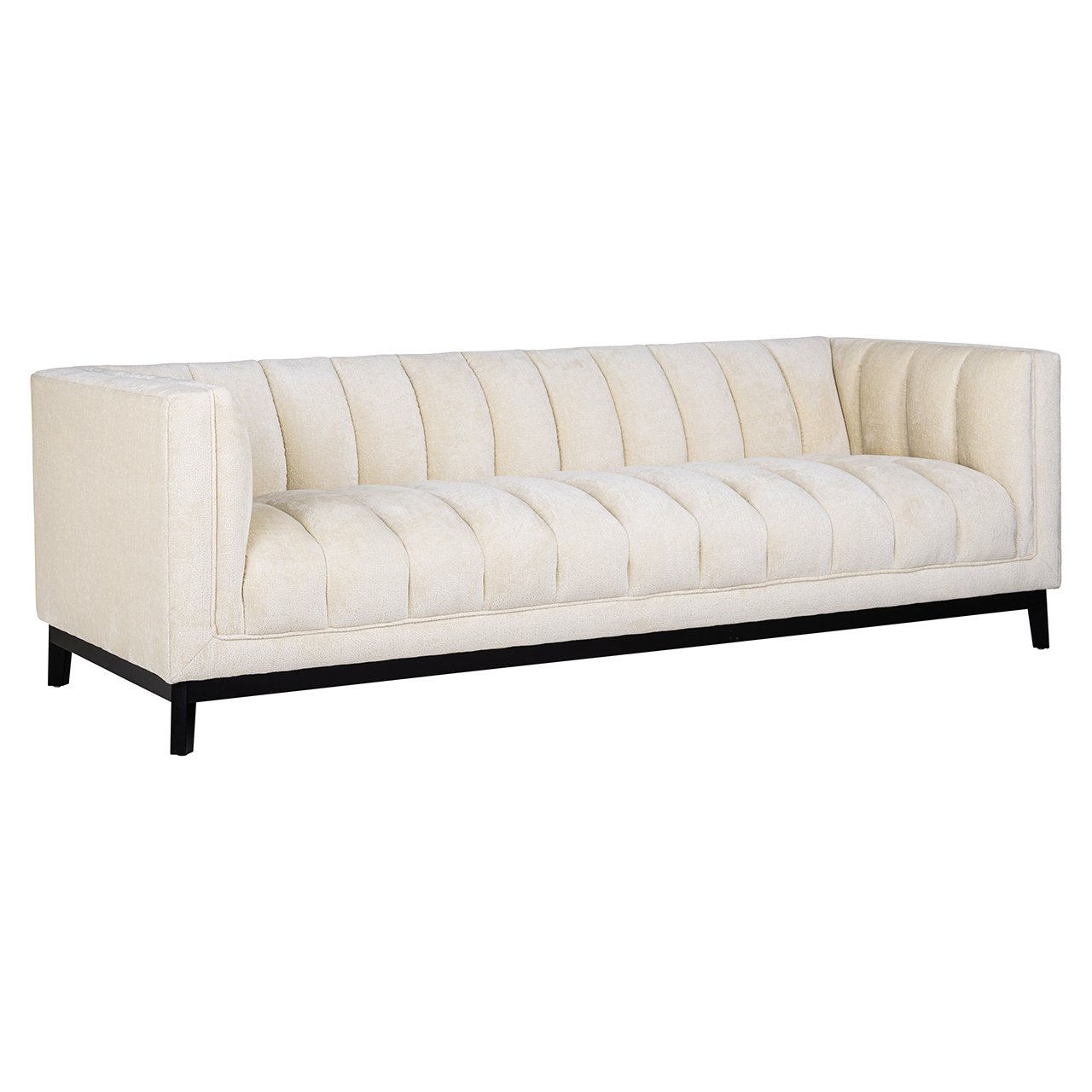 Couch Beaudy white chenille (FR-Bergen 900 white chenille)