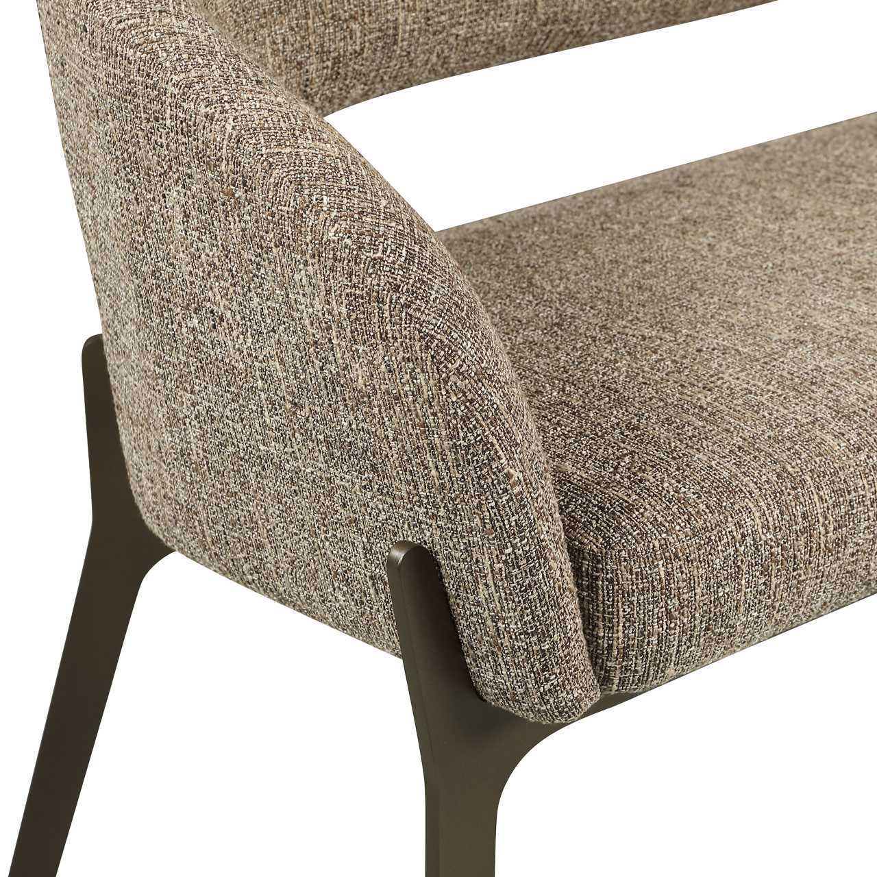 Sitzbank Kenzi brown tweed