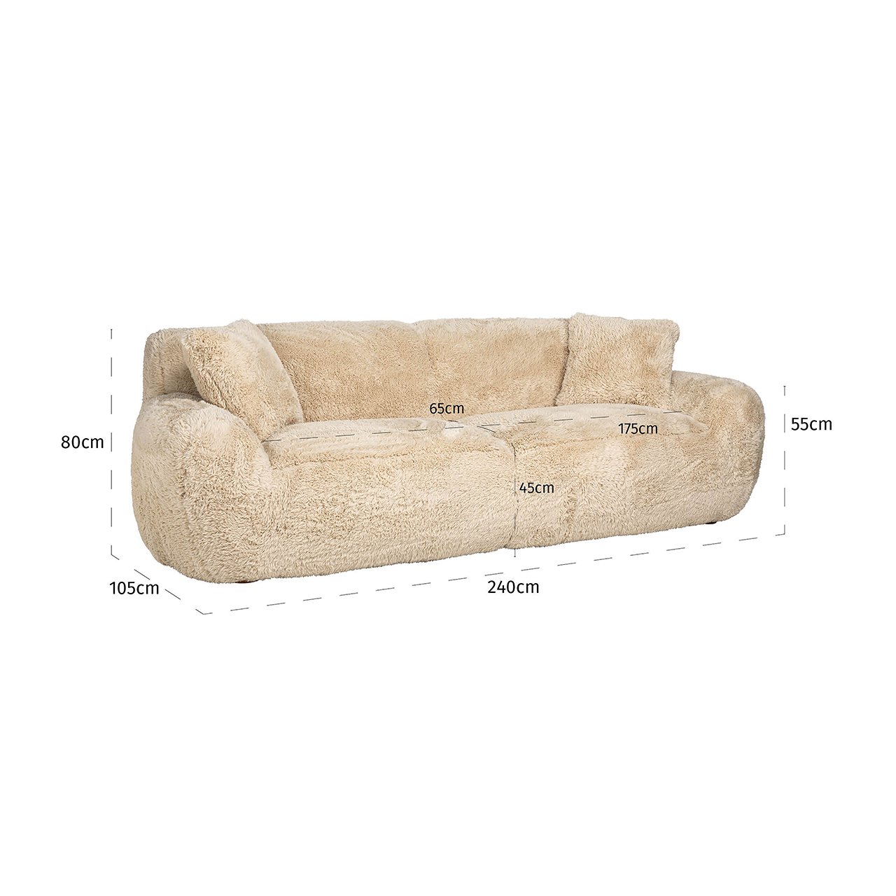 Sofa Comfy sand yakety (Yakety Yak Sand)