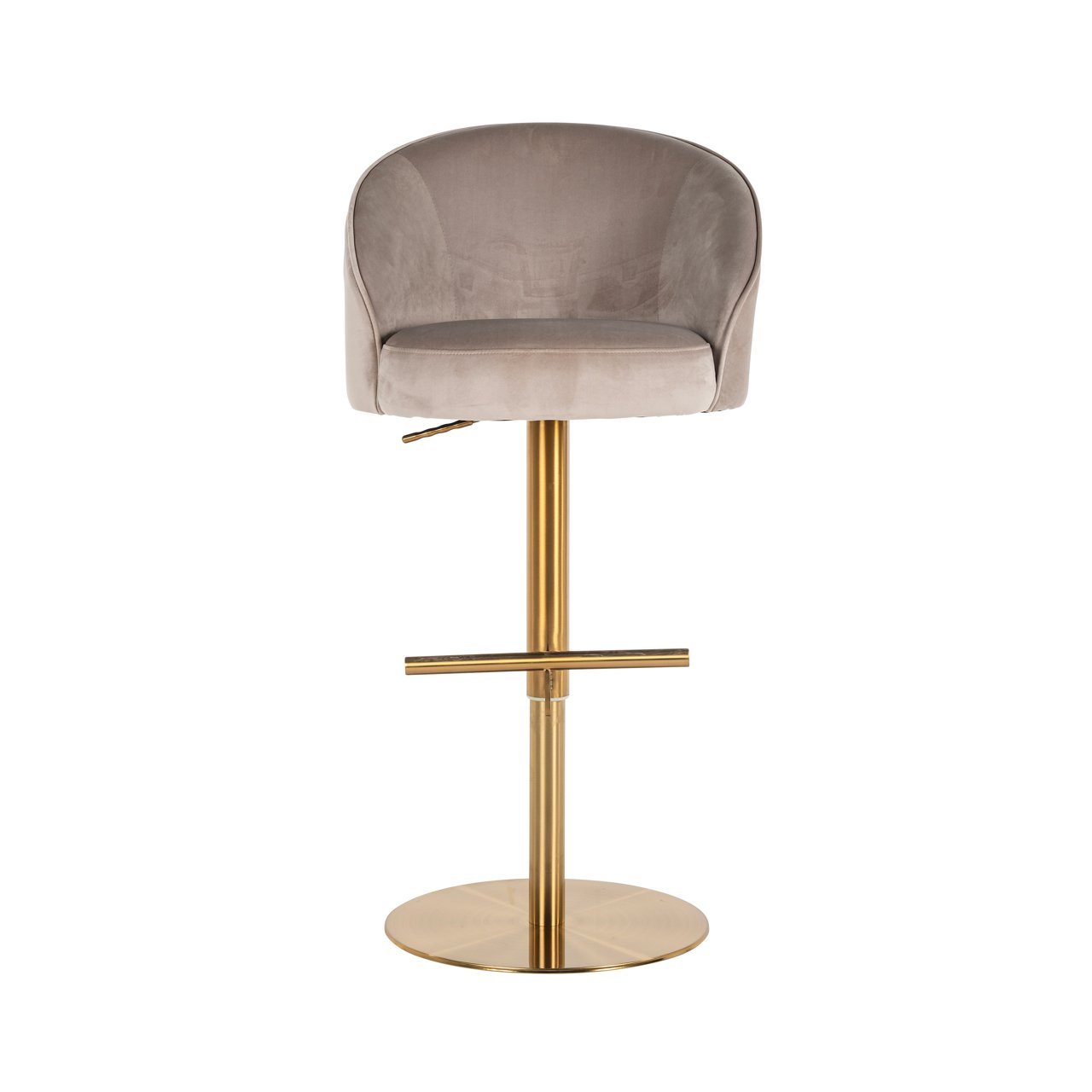 Barhocker Zabi khaki velvet swivel Barhocker Zabi khaki velvet swivel