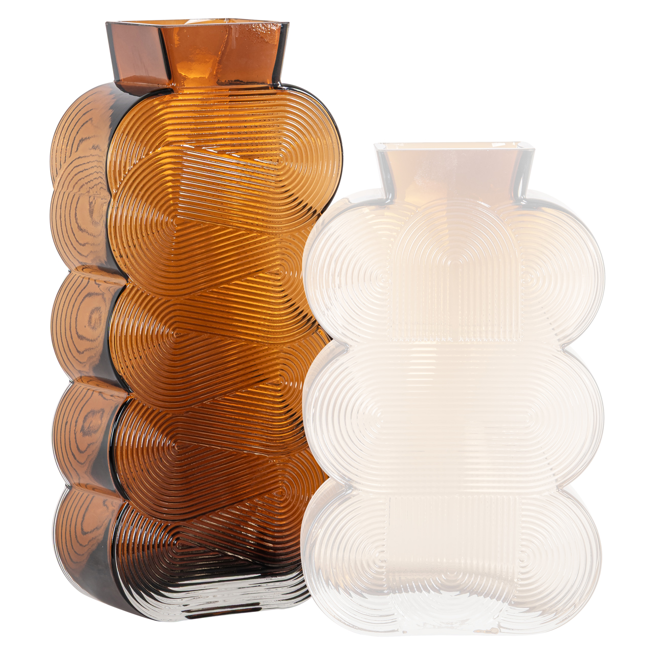 Vase Venice brown large