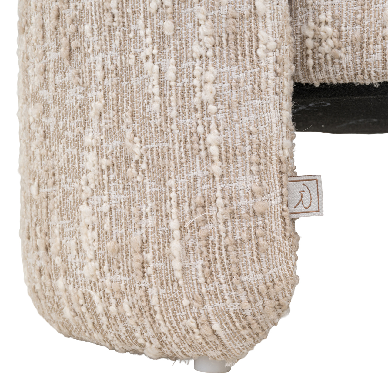Hocker & Fußbank Cupid beige angora with storage