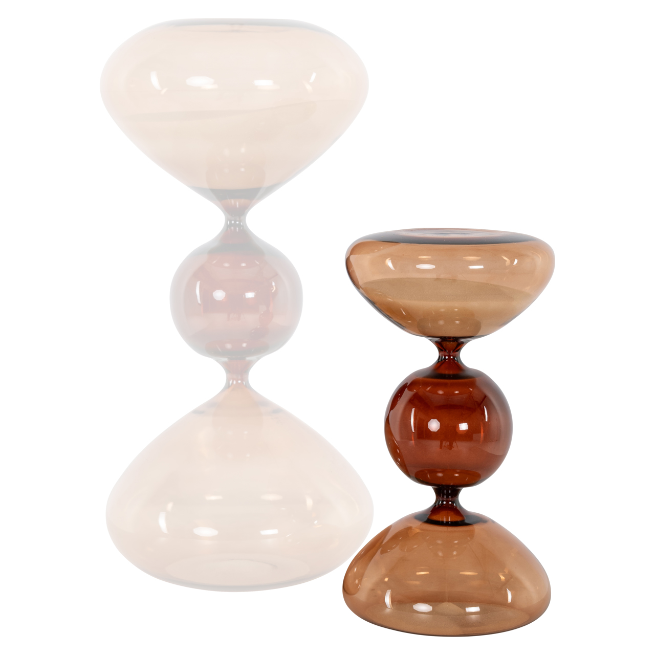 Dekoratives Objekt Elba brown hourglass small