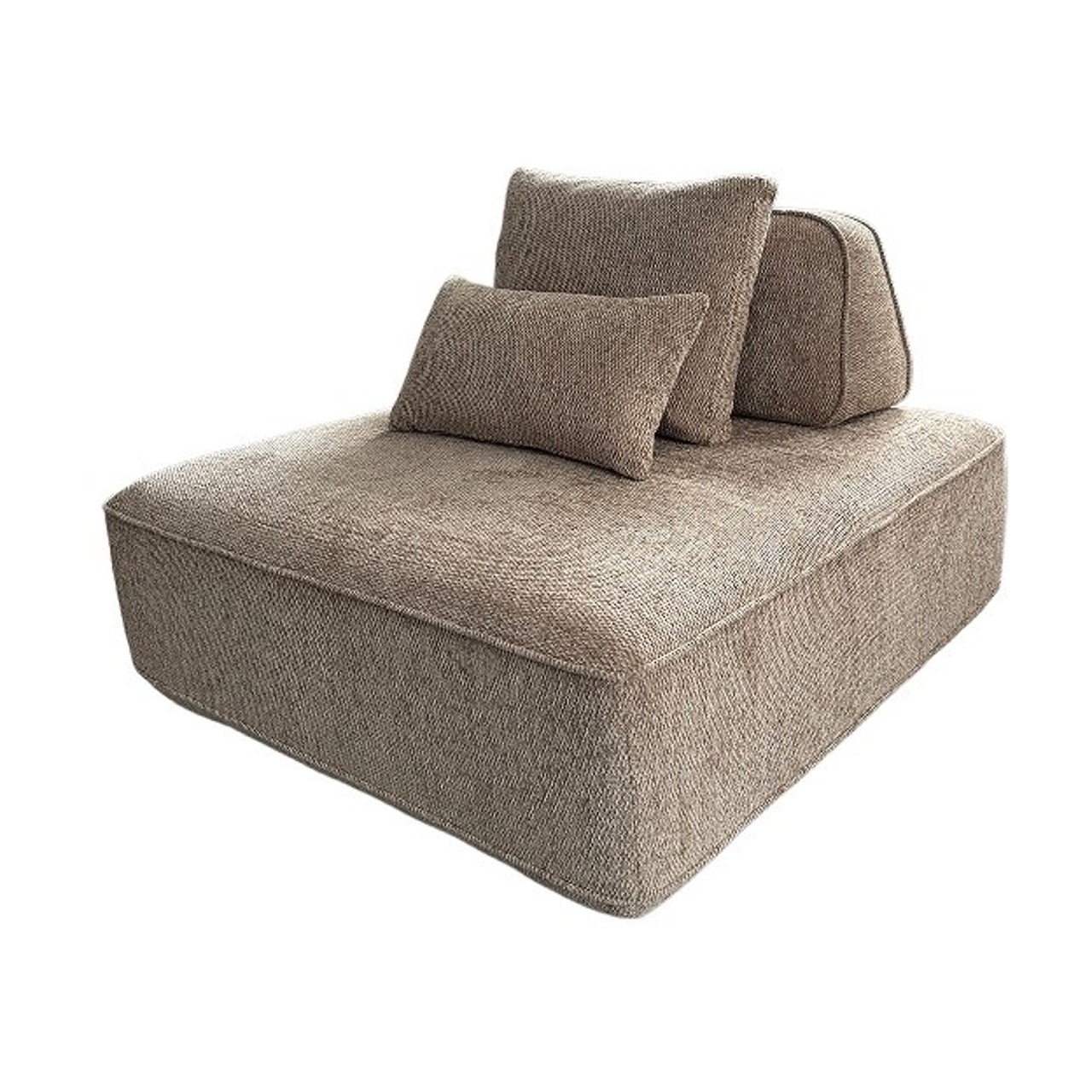 Sofa Tudor mocca boldweave 1-seater movable backrest