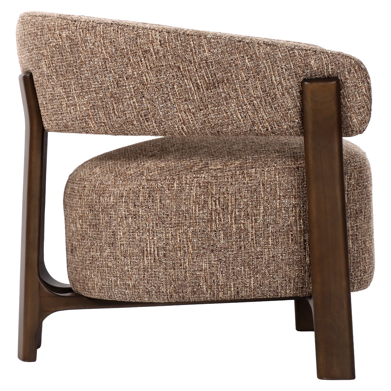 Lounge Stuhl Dalara brown tweed